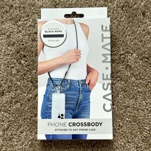 Case Mate Adjustable Black Rope Phone Crossbody